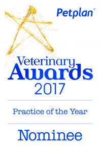 Petplan Veterinary Awards nomination for practice of the year