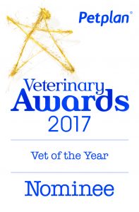 Petplan Veterinary Awards nomination for Vet of the year